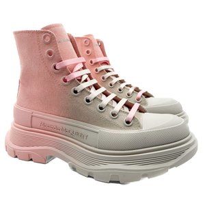 New Alexander McQueen Ombré Treadslick High-Top Sneakers, Size 37 / US 7, Displa